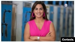Una imagen de la directora del diario La Opinión, Estefanía Colmenares, amenazada por desconocidos quienes la declararon “objetivo militar”. [Foto: Cortesía La Opinión, Cúcuta].