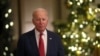 Biden envía mensaje de Navidad, "una temporada de esperanza"