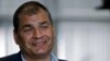 ARCHIVO - En esta foto del 4 de julio de 2018, el expresidente ecuatoriano Rafael Correa (2007-2017) habla durante una entrevista con AFP en Bruselas, Bélgica.