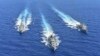 Militer Yunani dan sekutu-sekutunya mengadakan latihan perang di Laut Tengah, hari Rabu (26/8).