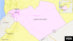 Talbiseh, in Homs province, Syria