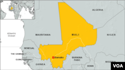 Map of Mali, Africa