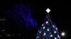 Obama enciende árbol de Navidad