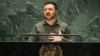 Le président ukrainien Volodymyr Zelensky s'adresse à la 78e Assemblée générale des Nations Unies au siège de l'ONU à New York, le 19 septembre 2023.