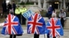 Pristalice Bregzita slave u Londonu 31. januara 2020.