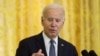 Presiden AS Joe Biden menggelar konferensi pers bersama Presiden Prancis Emmanuel Macron di Gedung Putih, Washington, pada 1 Desember 2022. (Foto: Reuters/Jonathan Ernst)