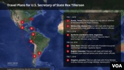 U.S. Secretary of State Rex Tillerson is on a trip to Latin America.