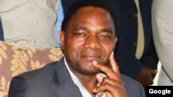 FILE - Hakainde Hichilema of Zambia.