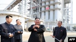 金正恩据报5月1日巡视一家工厂