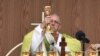 Le pape célèbre la messe à Dublin, en Irlande, le 26 août 2018.