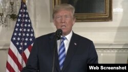 Donald Trump, Washington, le 8 mai 2018