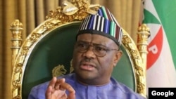 Gwamna Nyesom Ezenwo Wike na jihar Ribasa.