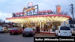 Leon's Frozen Custard stand in Milwaukee, Wisconsin. Leon's Frozen Custard was in the news this week because its owner asked employees to only speak English with customers.
