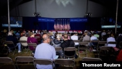 Watch party for the first presidential debate in Lititz, Sep. 29, 2020.
