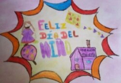 Dibujo de Gabriela Salas por el Día del Niño en Venezuela