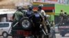 La police patrouille dans une rue de Lusaka, Zambie, 15 janvier 2018.