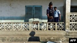 Un officier de police de Hankounou aux Comores le 30 juillet 2018.
